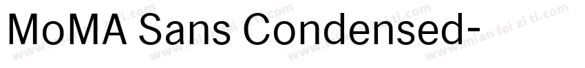 MoMA Sans Condensed字体转换